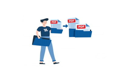Merge PDF Illustration